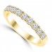 0.72ct Ladies Round Cut Diamond Wedding Band in 14 kt Yellow Gold
